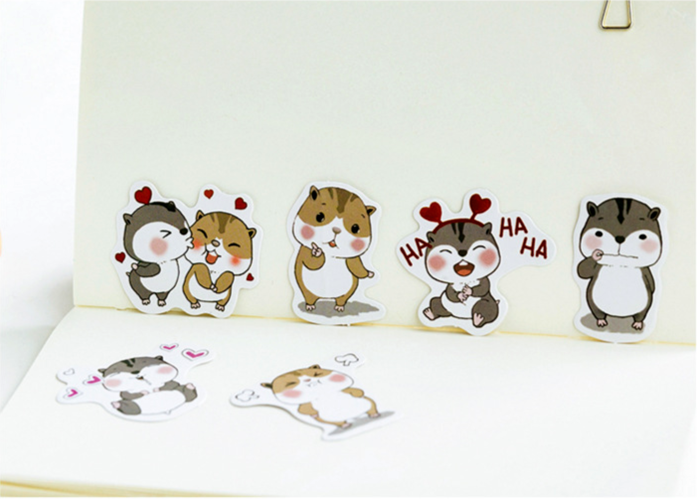 Happy Chipmunk Stickers