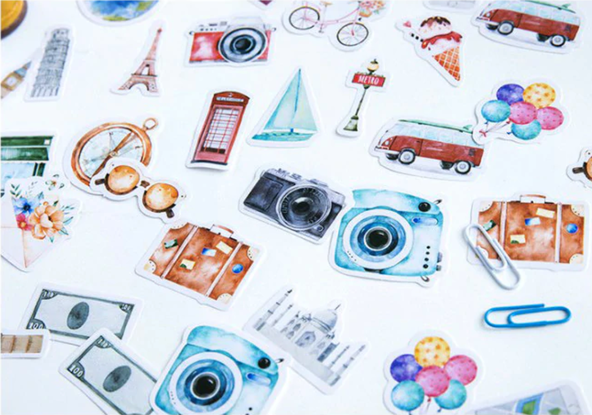 Travel Journal Decorative Paper Stickers