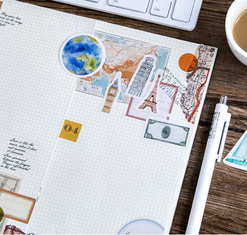 Travel Journal Decorative Paper Stickers