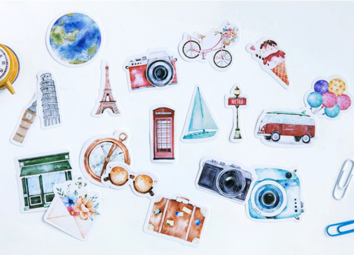 Travel Journal Decorative Paper Stickers