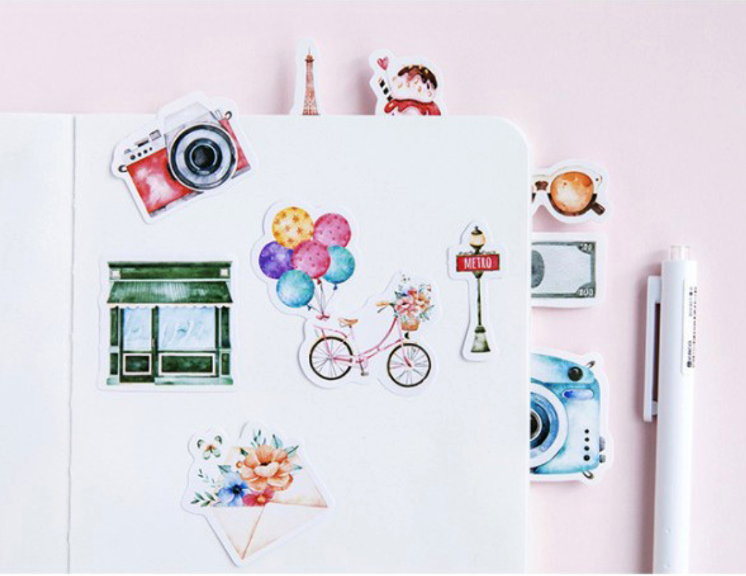 Travel Journal Decorative Paper Stickers