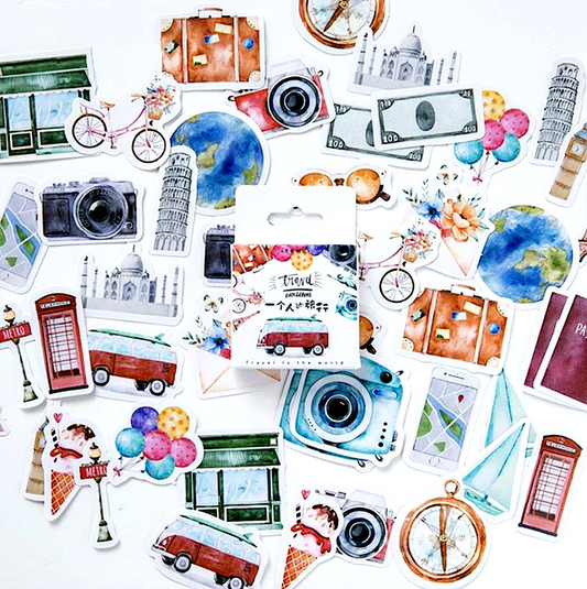 Travel Journal Decorative Paper Stickers