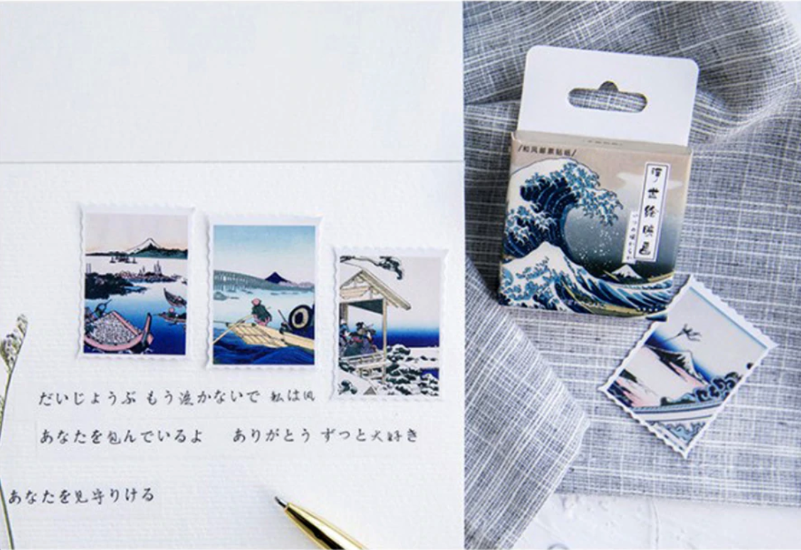 Ukiyo-e Paper Stickers