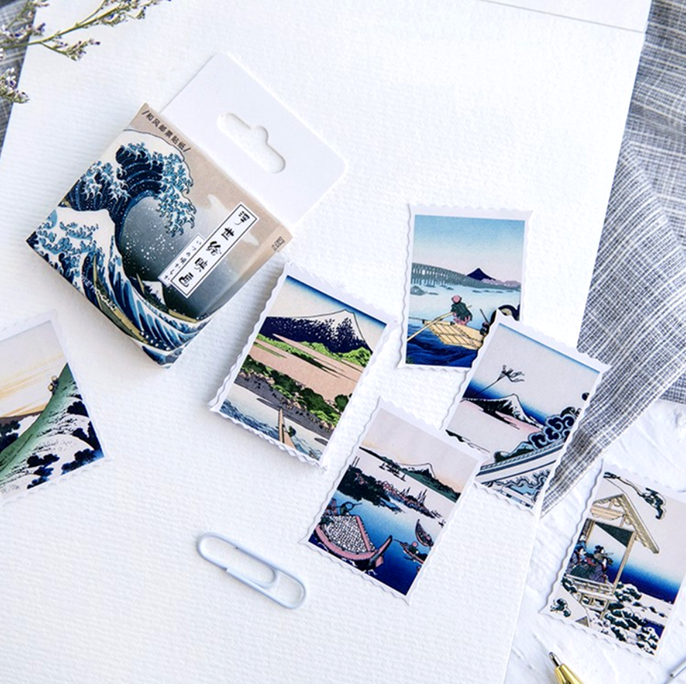 Ukiyo-e Paper Stickers