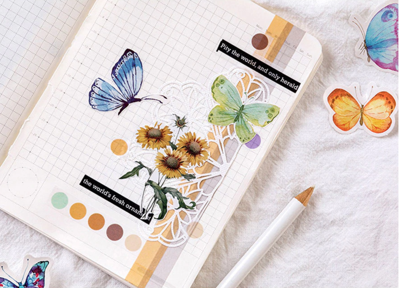 Butterfly Garden Paper Stickers