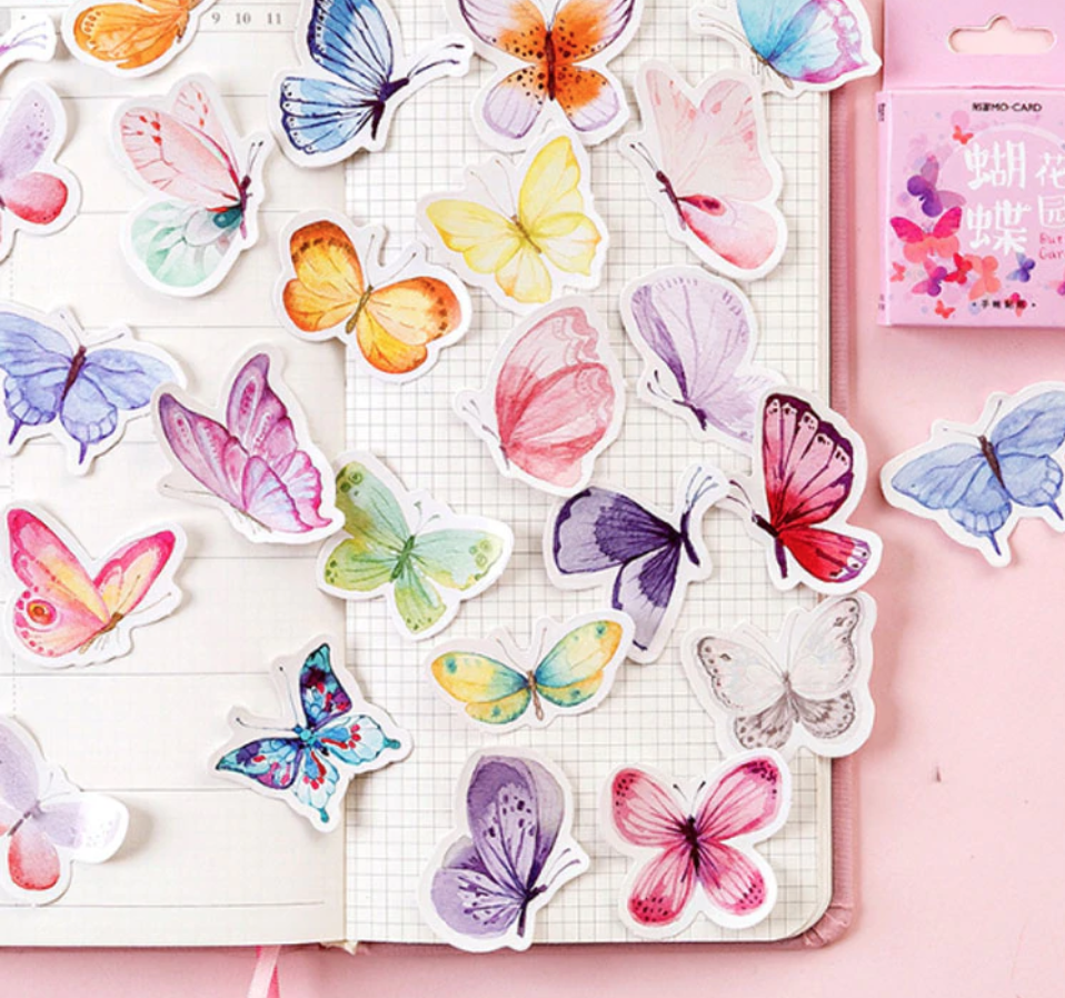 Butterfly Garden Paper Stickers