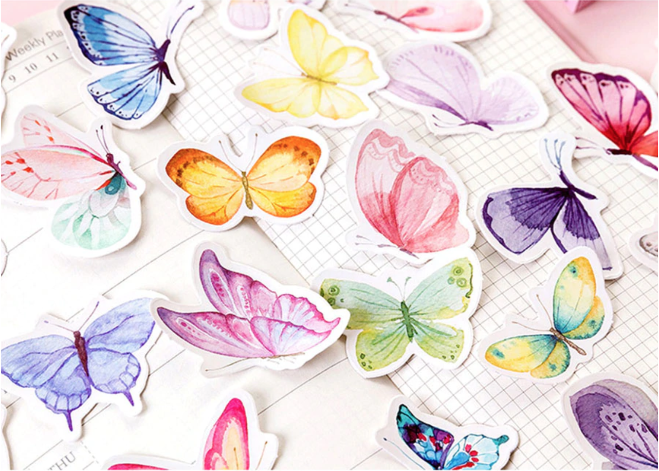 Butterfly Garden Paper Stickers