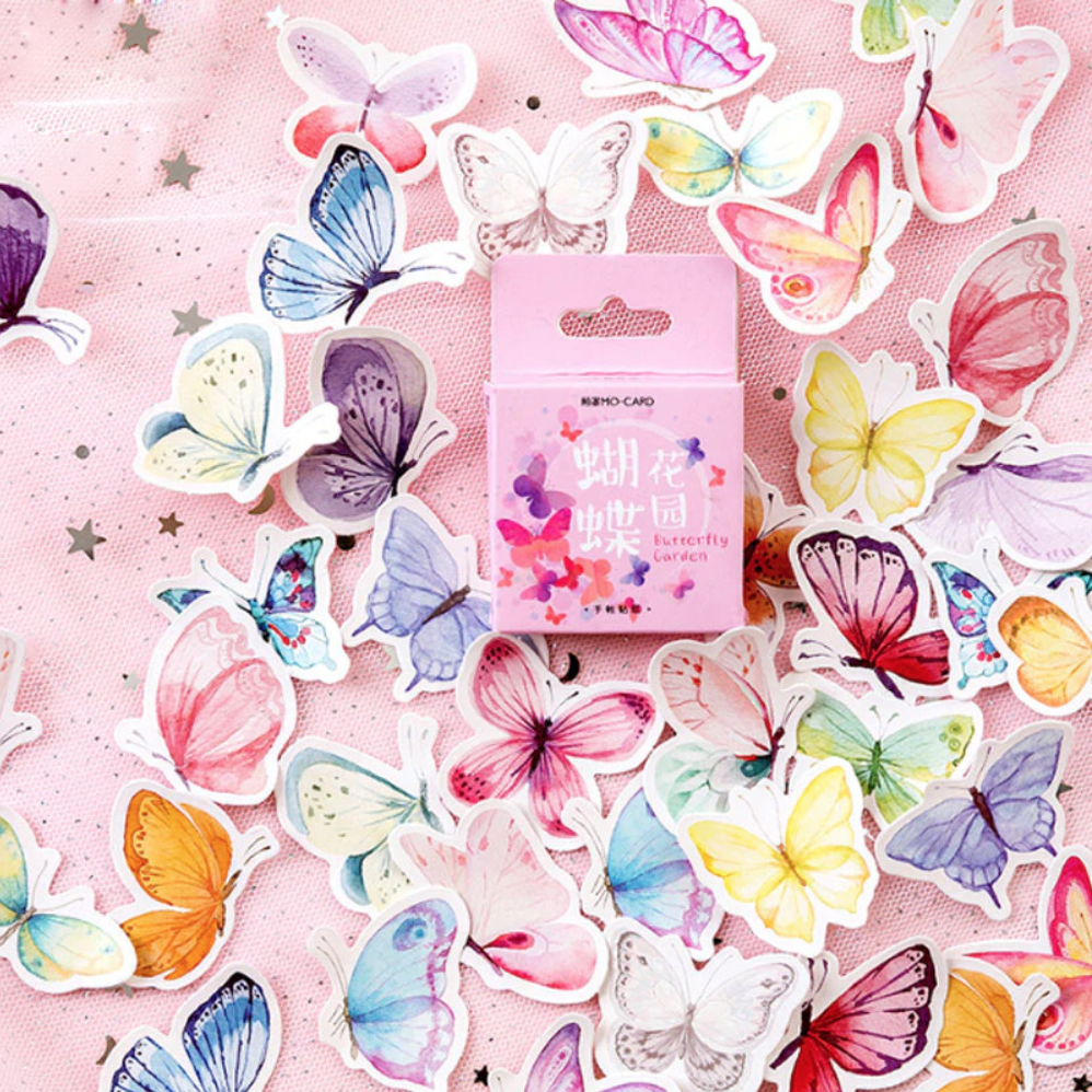 Butterfly Garden Paper Stickers