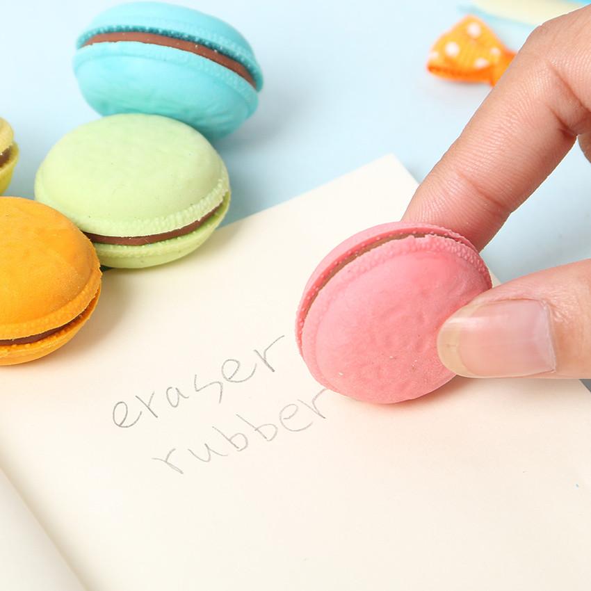 Mini Macaron Eraser Set