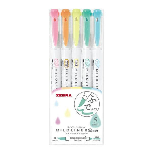 Mildliner Brush Pen Set - Pastel Colors