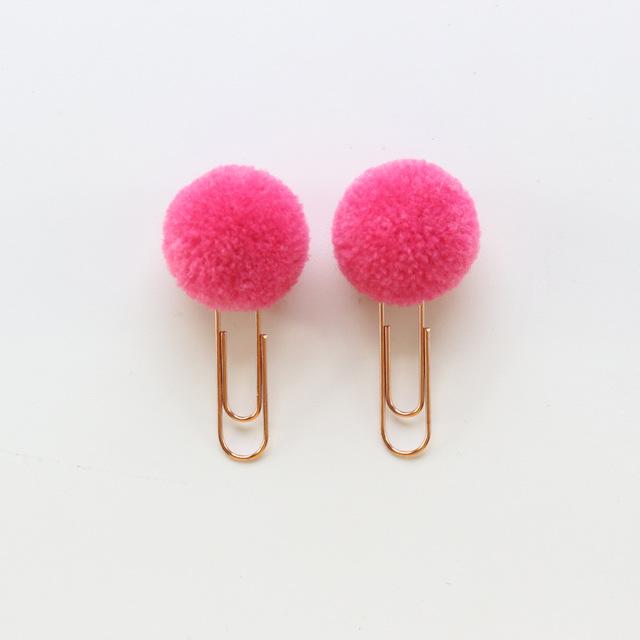 Pom Pom Paper Clips 6-Pack