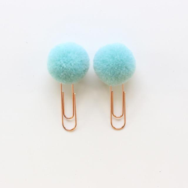 Pom Pom Paper Clips 6-Pack
