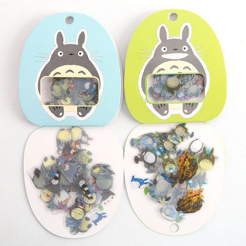 Kawaii Totoro Plastic Stickers