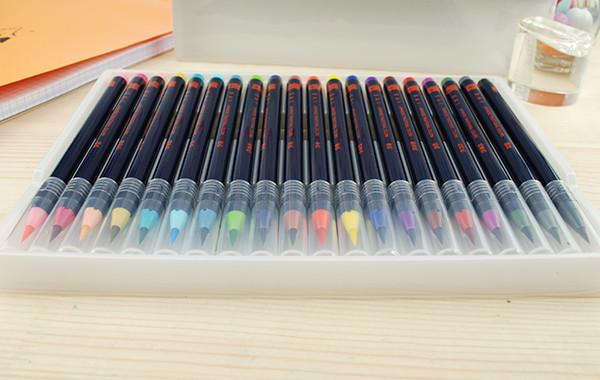 Akashiya Sai Watercolor Brush Pen - 20 Color Set