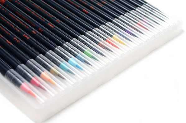 Akashiya Sai Watercolor Brush Pen - 20 Color Set