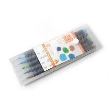 Akashiya Sai Watercolor Brush Pen - 5 Summer Color Set