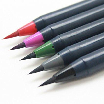 Akashiya Sai Watercolor Brush Pen - 5 Winter Color Set