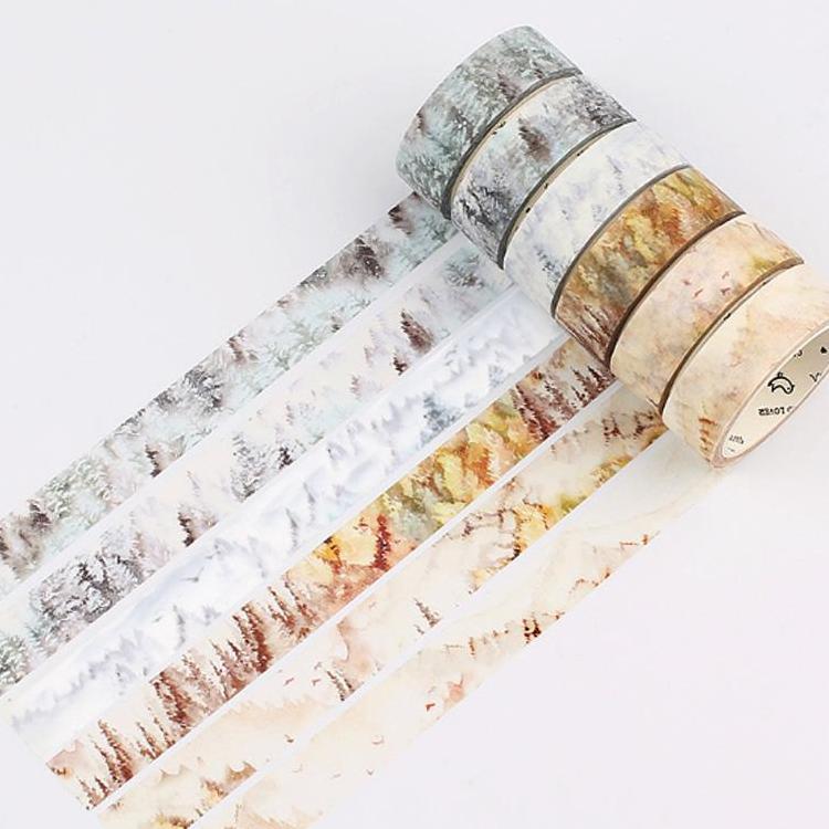 Silent Nature Washi Tape (12 Types)