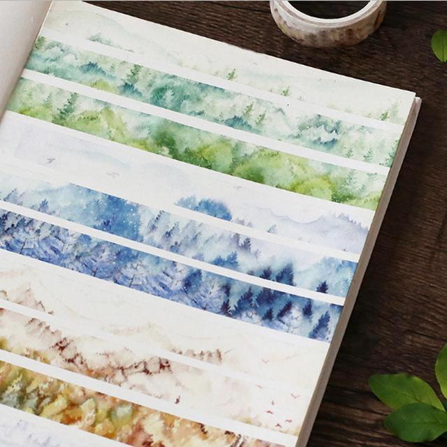Silent Nature Washi Tape (12 Types)