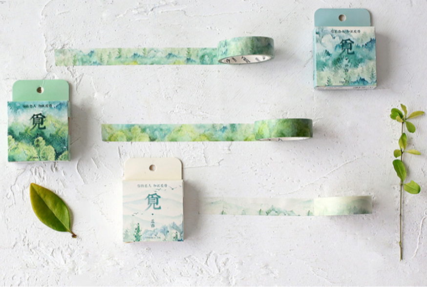 Silent Nature Washi Tape (12 Types)
