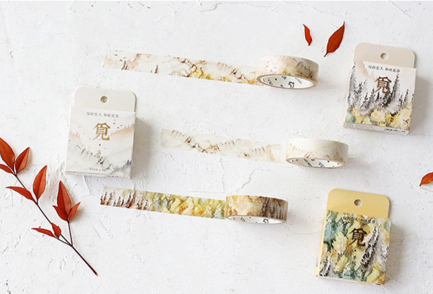 Silent Nature Washi Tape (12 Types)