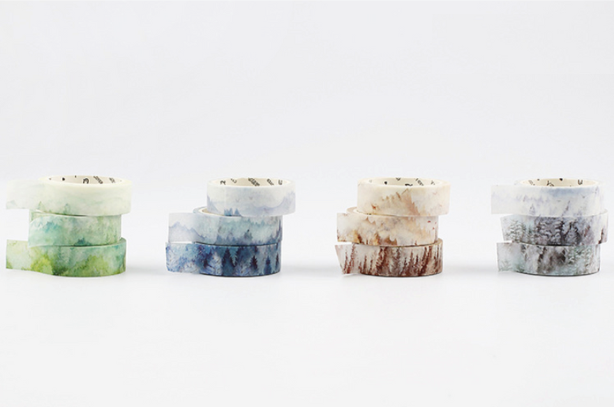 Silent Nature Washi Tape (12 Types)