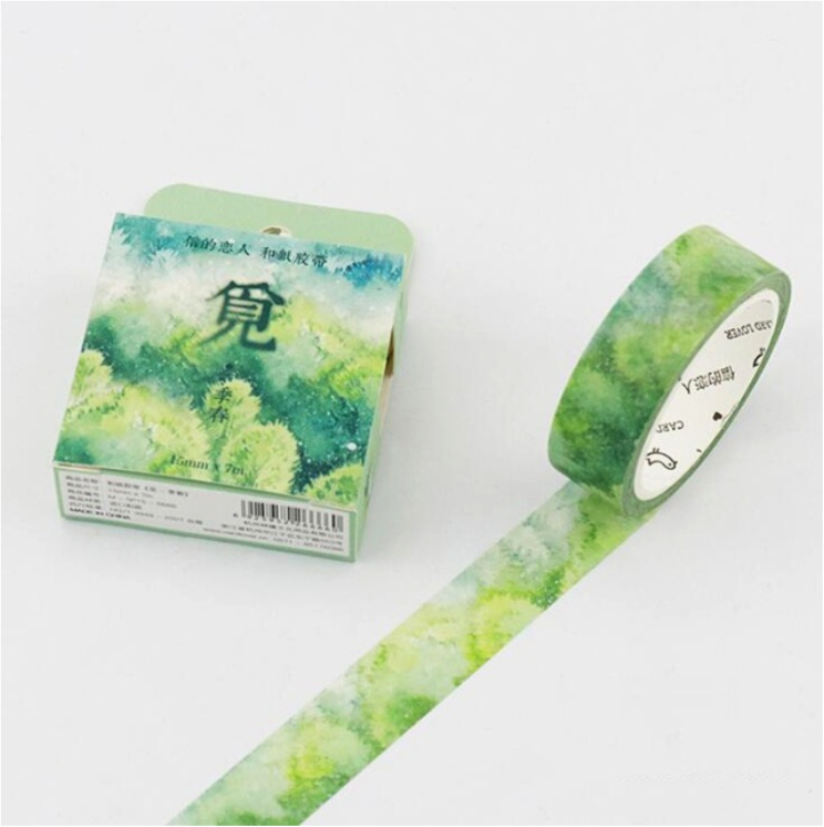 Silent Nature Washi Tape (12 Types)