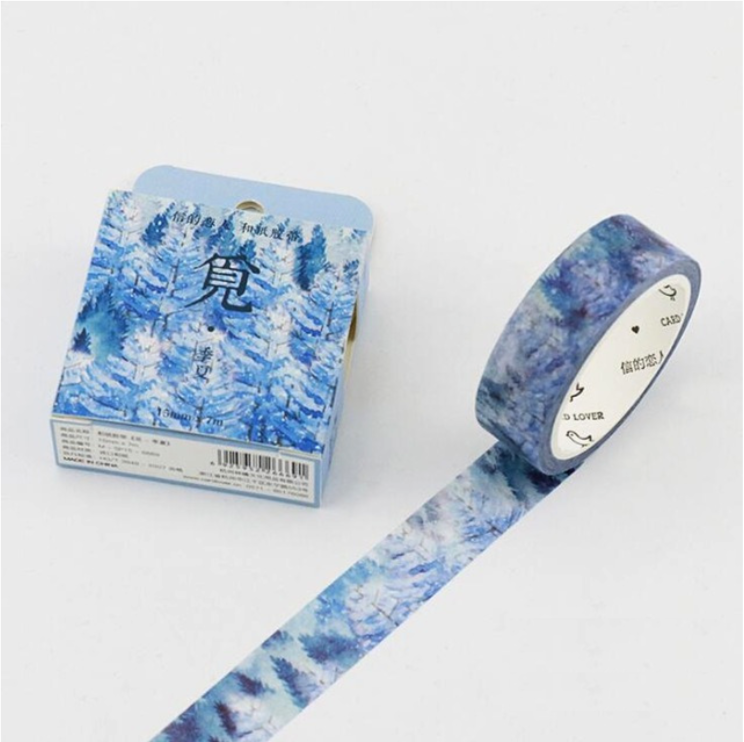 Silent Nature Washi Tape (12 Types)