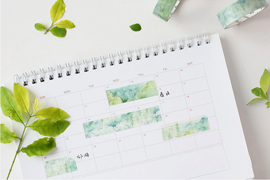 Silent Nature Washi Tape (12 Types)