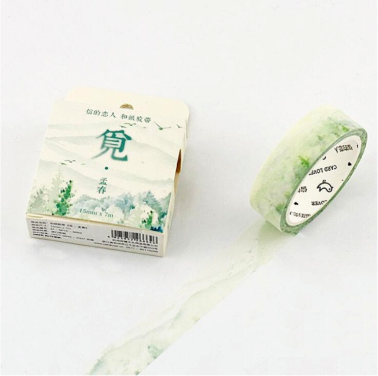 Silent Nature Washi Tape (12 Types)