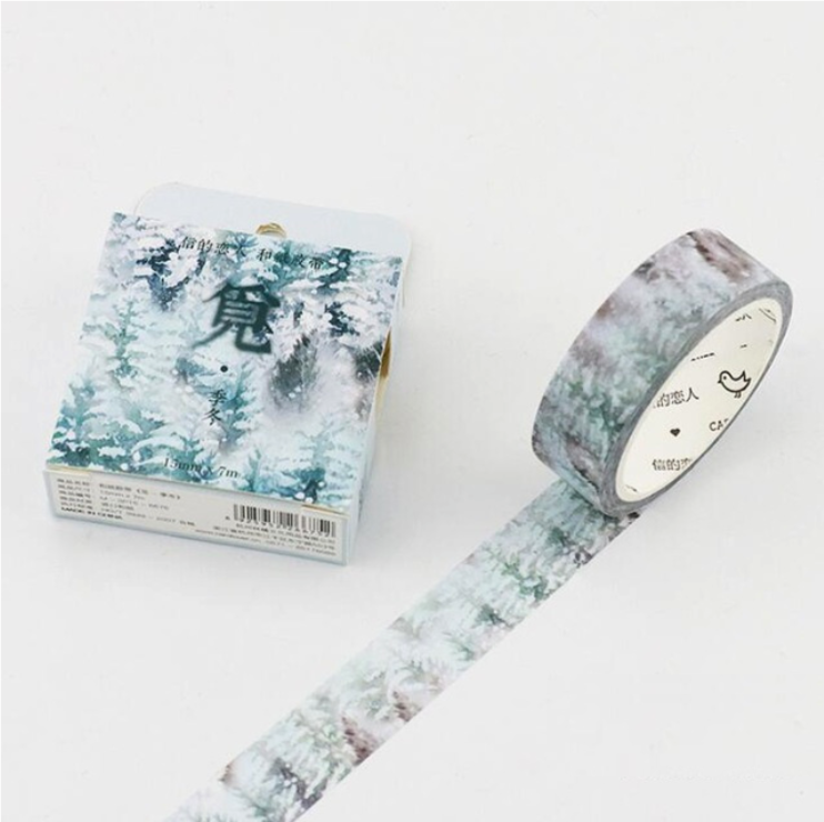 Silent Nature Washi Tape (12 Types)