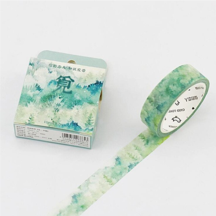 Silent Nature Washi Tape (12 Types)