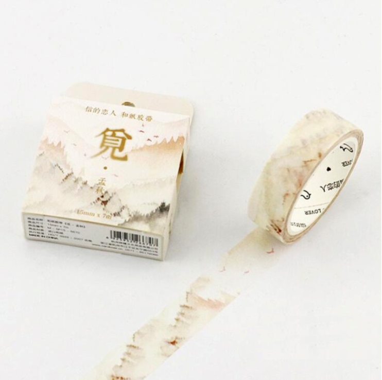 Silent Nature Washi Tape (12 Types)