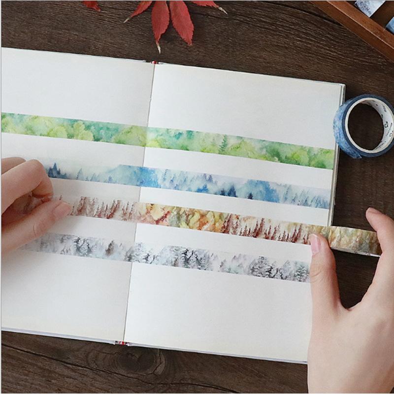 Silent Nature Washi Tape (12 Types)
