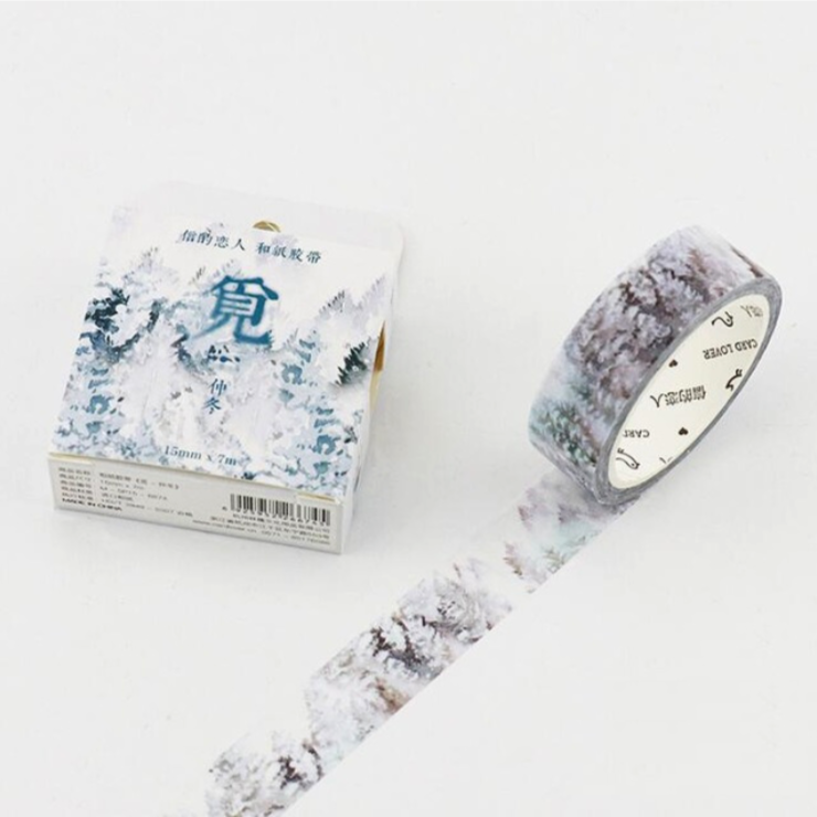 Silent Nature Washi Tape (12 Types)