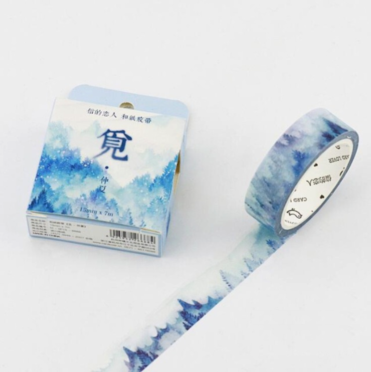 Silent Nature Washi Tape (12 Types)