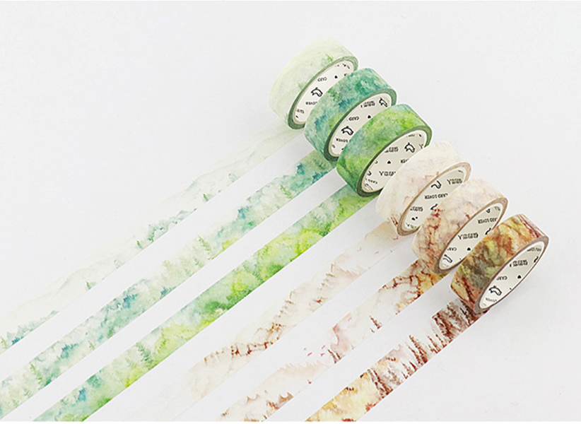Silent Nature Washi Tape (12 Types)