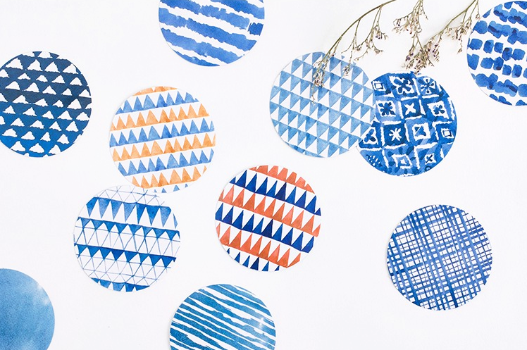 Watercolor Decorative Sticker Set