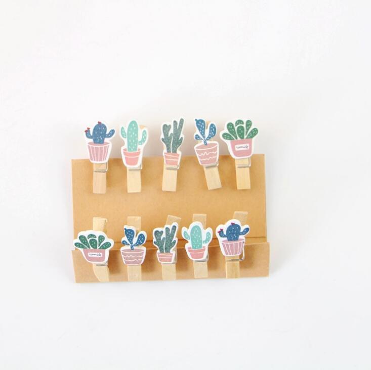 Cactus Wooden Pegs