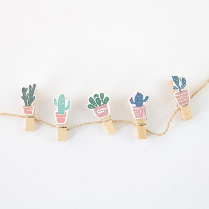 Cactus Wooden Pegs
