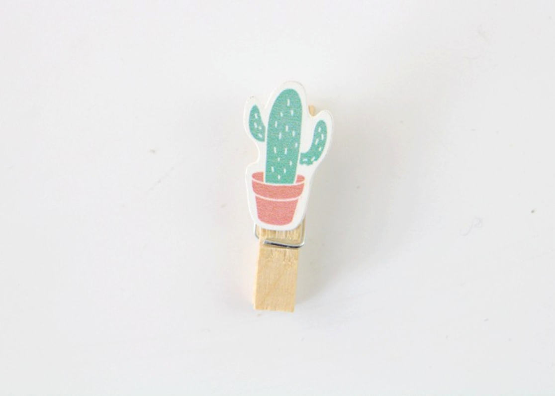 Cactus Wooden Pegs