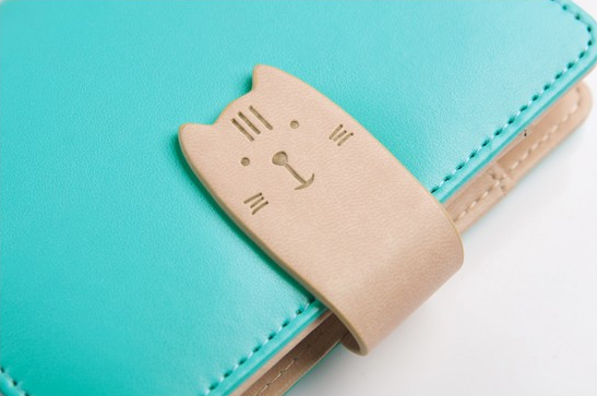 Cat Closure Leather Personal Planner