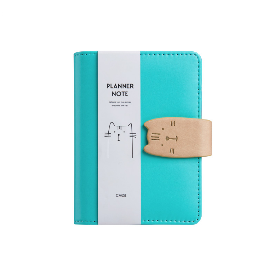 Cat Closure Leather Personal Planner