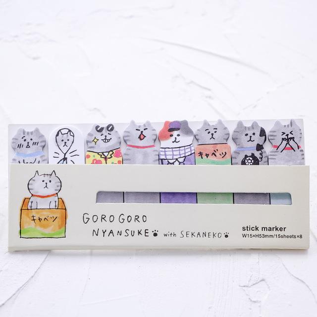 Goro Goro Nyansuke Sticky Note Page Markers