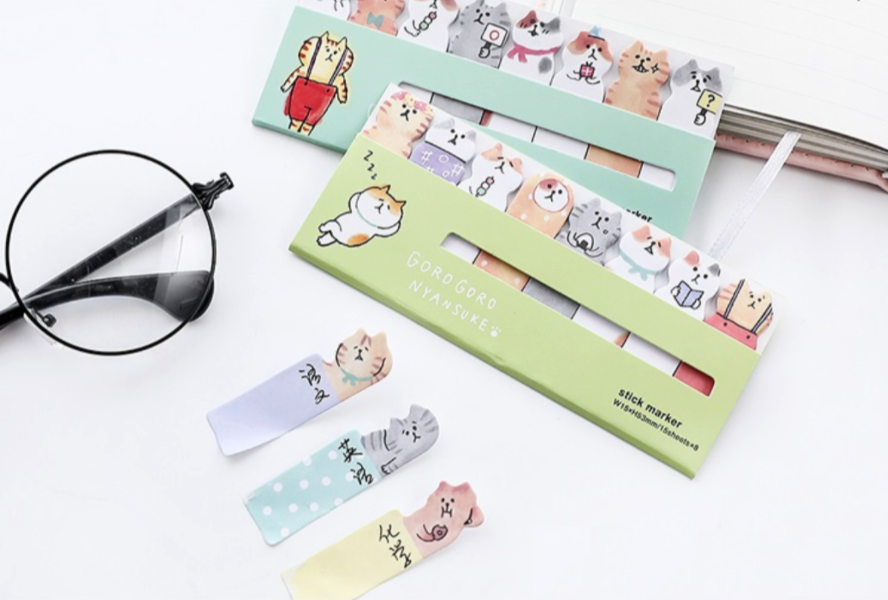 Goro Goro Nyansuke Sticky Note Page Markers