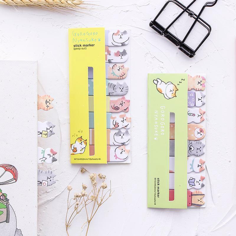 Goro Goro Nyansuke Sticky Note Page Markers