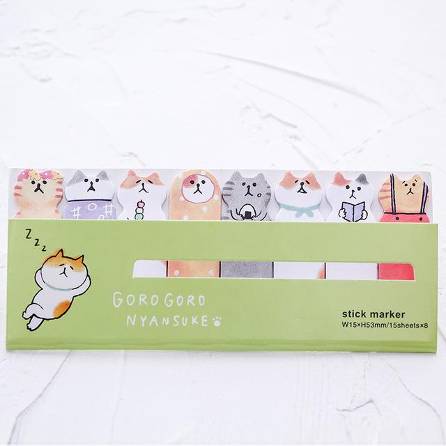 Goro Goro Nyansuke Sticky Note Page Markers