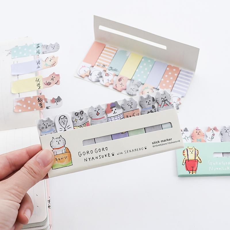 Goro Goro Nyansuke Sticky Note Page Markers