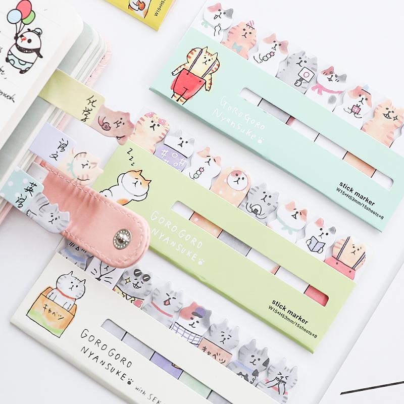 Goro Goro Nyansuke Sticky Note Page Markers