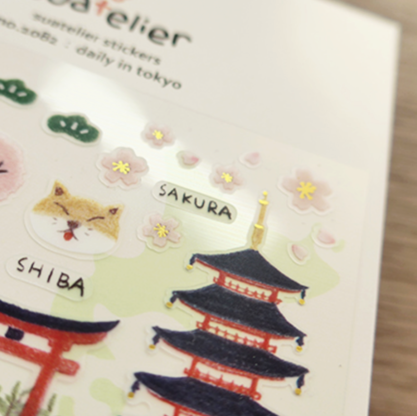 Suatelier Plastic Stickers - Daily in Tokyo